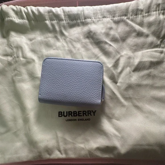 Burberry Blue Mini Zip Wallet - Picture 11 of 11